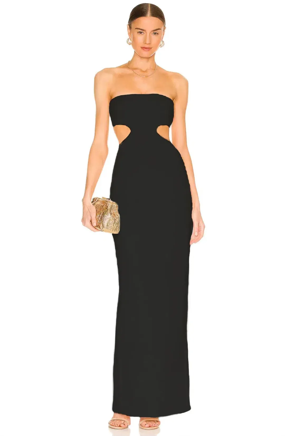 Natalie Rolt Carmen Gown Black Size 1 / AU 8 for rent on The Volte - main image