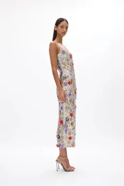 Rachel Gilbert Francesca Gown Silver Multi Size 0 / AU 6 for rent on The Volte - image 5