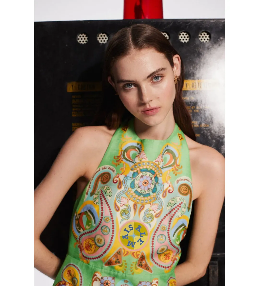 Alemais Pinball Print Mini Dress Multi Size AU 10 for rent on The Volte - main image