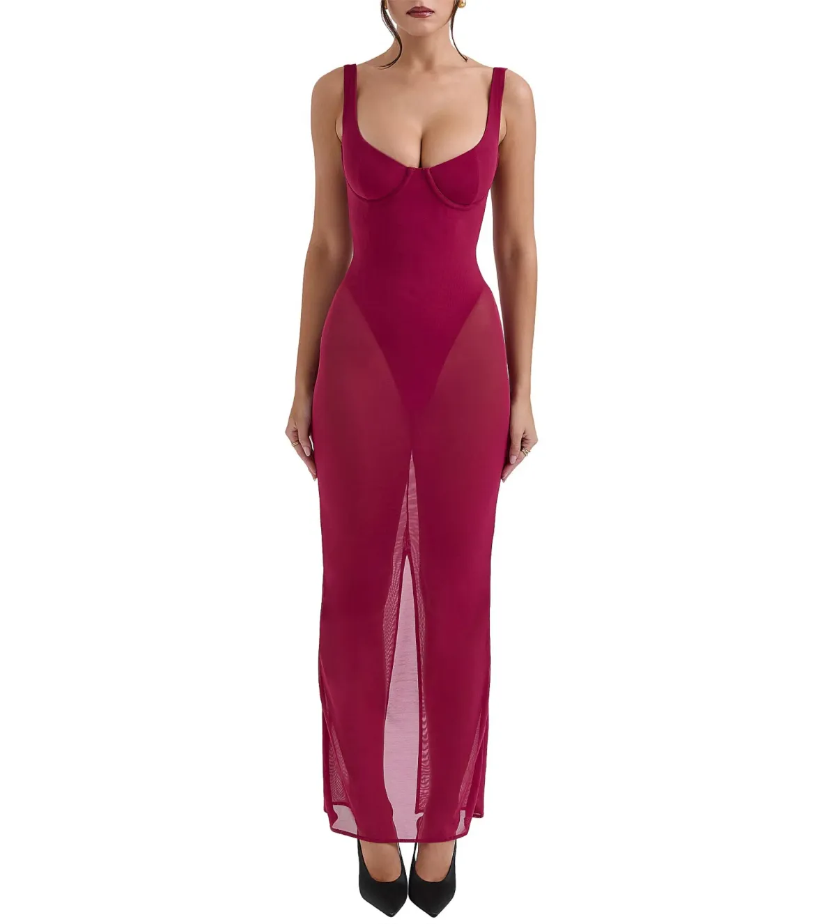 House Of Cb Robina Dress Red Size Xs / Au 6 for rent on The Volte - main image