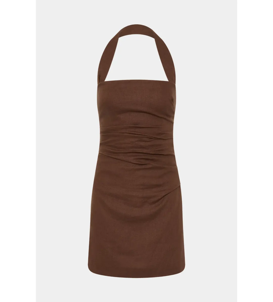 Sir The Label Noemi Halter Mini Dress Brown Size 10 for rent on The Volte - main image