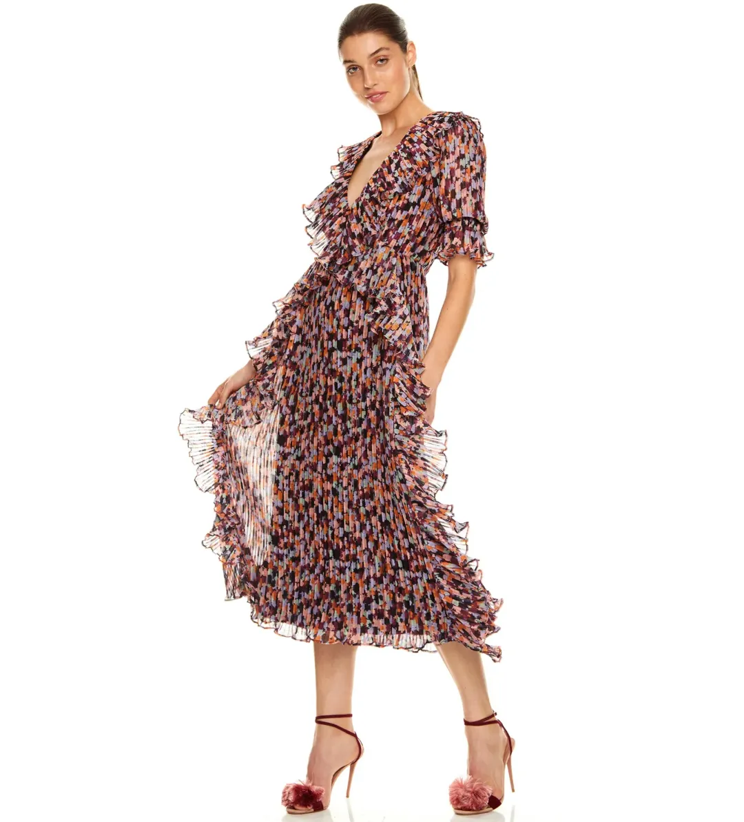 Talulah Sweet Sugar Midi Dress in Floral Size 6 for rent on The Volte - main image