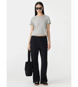 Bassike Twill Pinstitch Detail Pant Black Size 3/AU 12  for rent on The Volte - image 1