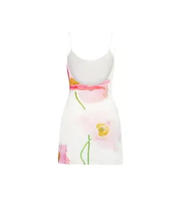 With Harper Lu  Low Back Mini Dress Citrus Poppy Size S / Sise AU 8 for rent on The Volte - image 5