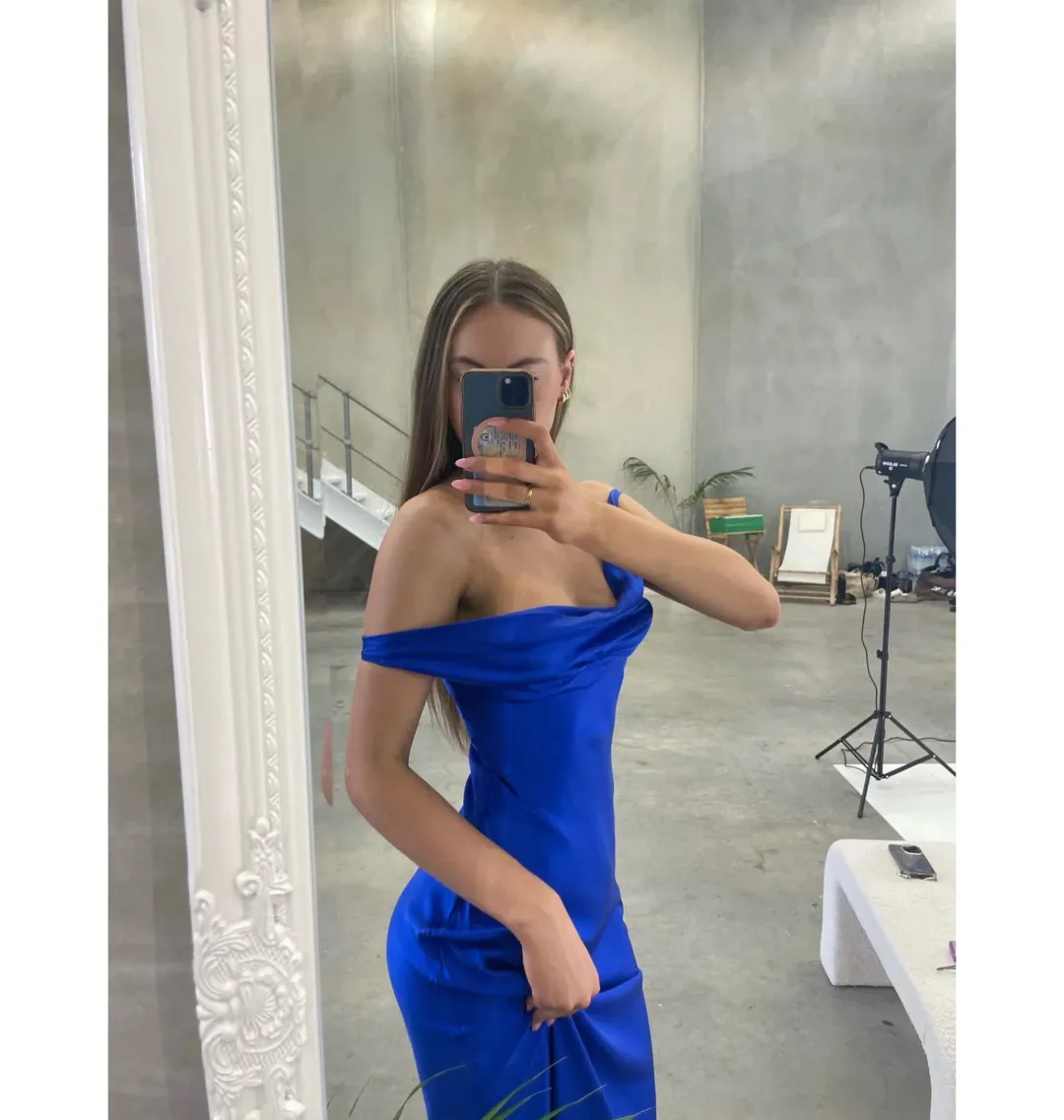 Natalie Rolt Monika Gown Electric Blue Size 1 / AU 8 for rent on The Volte - main image