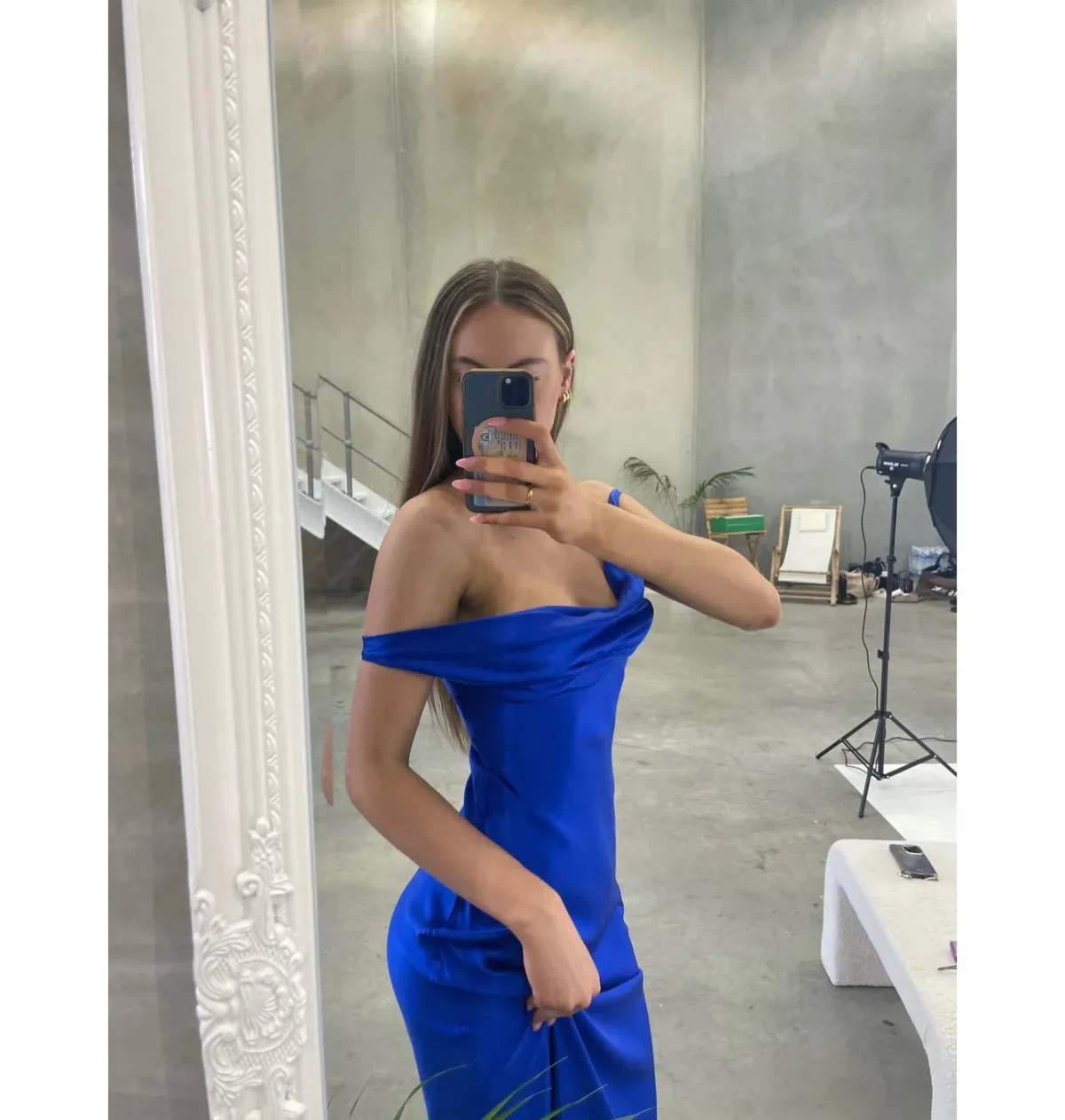 Natalie Rolt Monika Gown Electric Blue Size 1 / AU 8 for rent on The Volte - main image