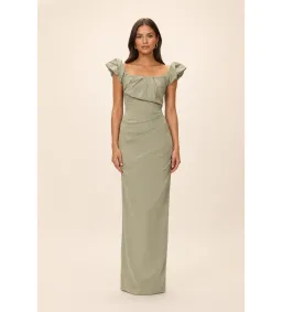 Rachel Gilbert Kalina Gown in Sage Size 4/AU14 for rent on The Volte - image 1