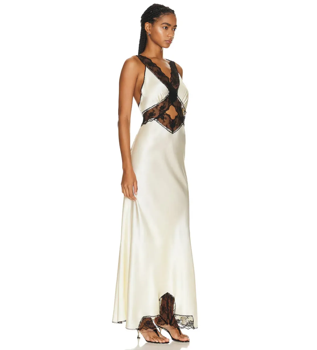 Sir The Label Aries Cut Out Gown – Cream, Size 8 for rent on The Volte - main image