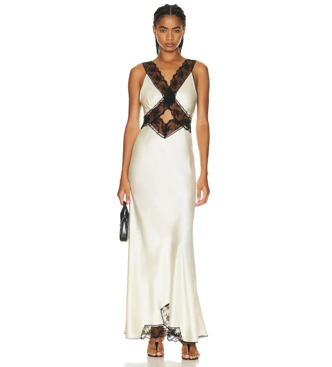Sir The Label Aries Cut Out Gown – Cream, Size 8 for rent on The Volte - main image