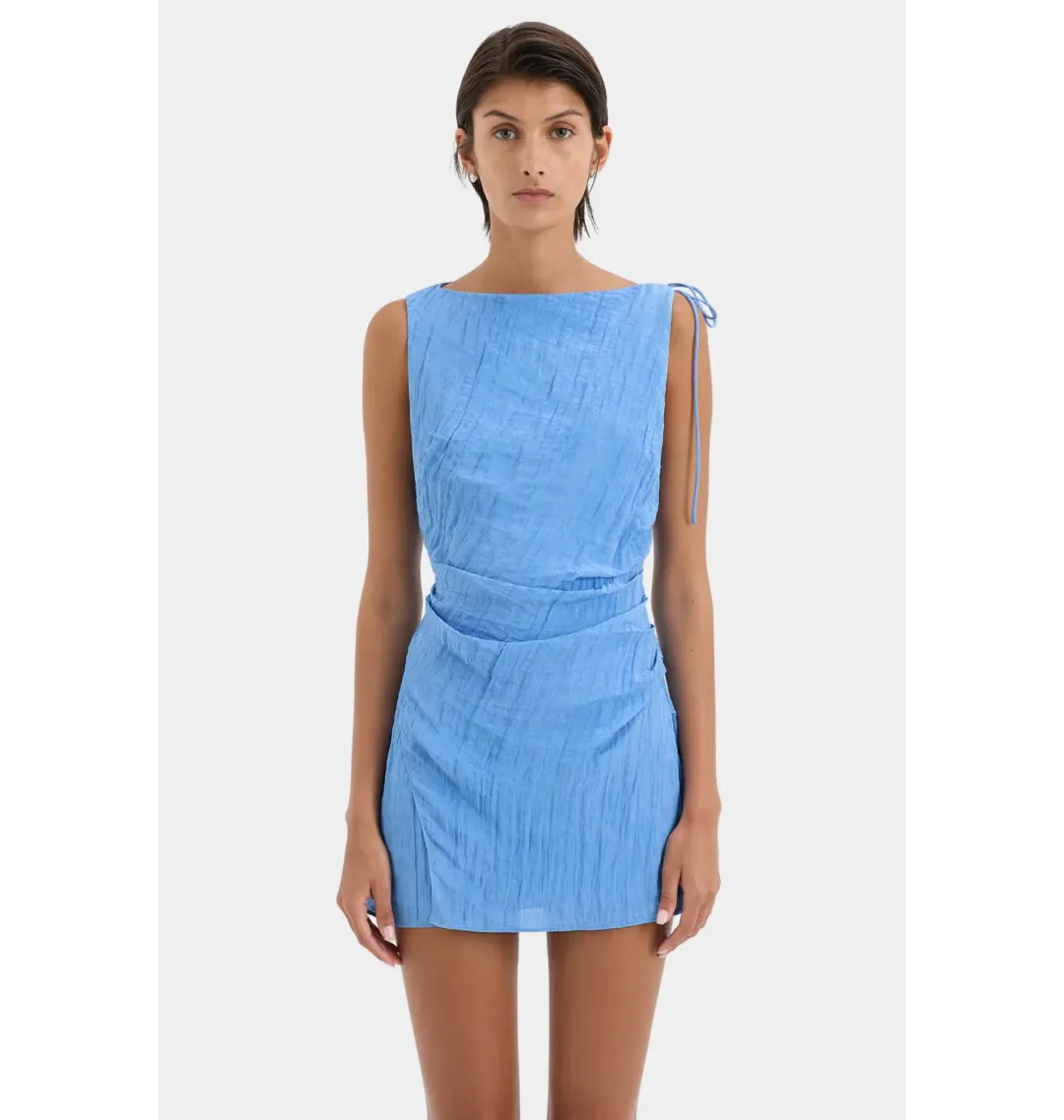 Sir the Label Ligera Mini Dress Cornflower Size AU 10 for rent on The Volte - main image