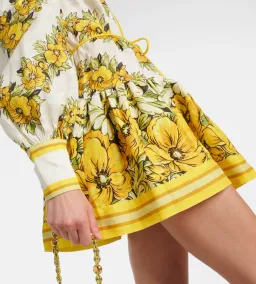 Alemais Gisela Floral Linen Shirt Dress for rent on The Volte - image 3