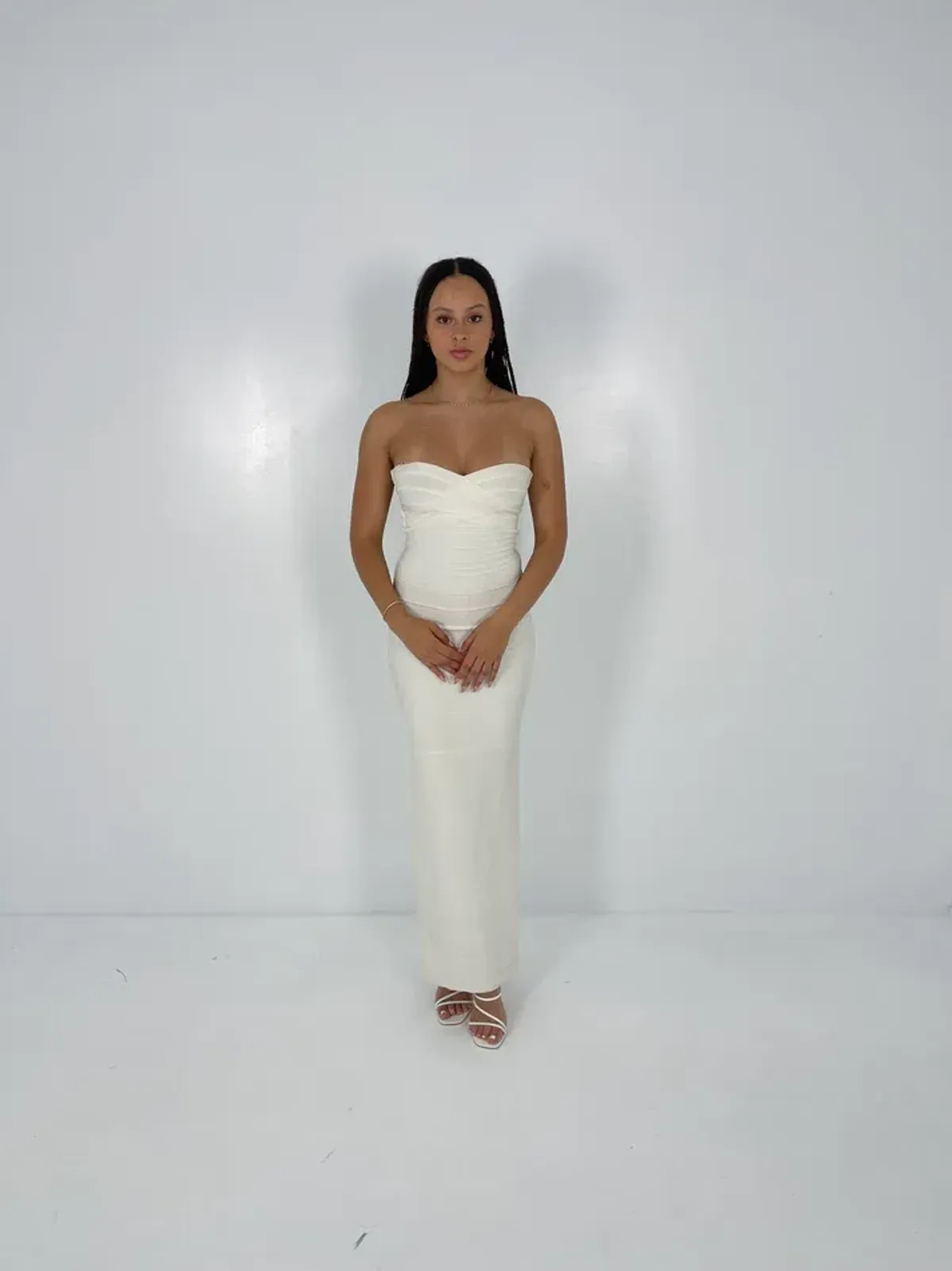 Herve Leger White Bandage Gown Size S / AU 8 for rent on The Volte - main image