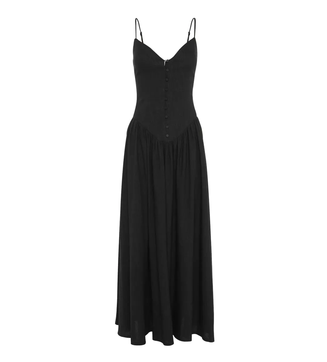 Mossman Common Ground Maxi Dress Black Size AU 12 for rent on The Volte - main image