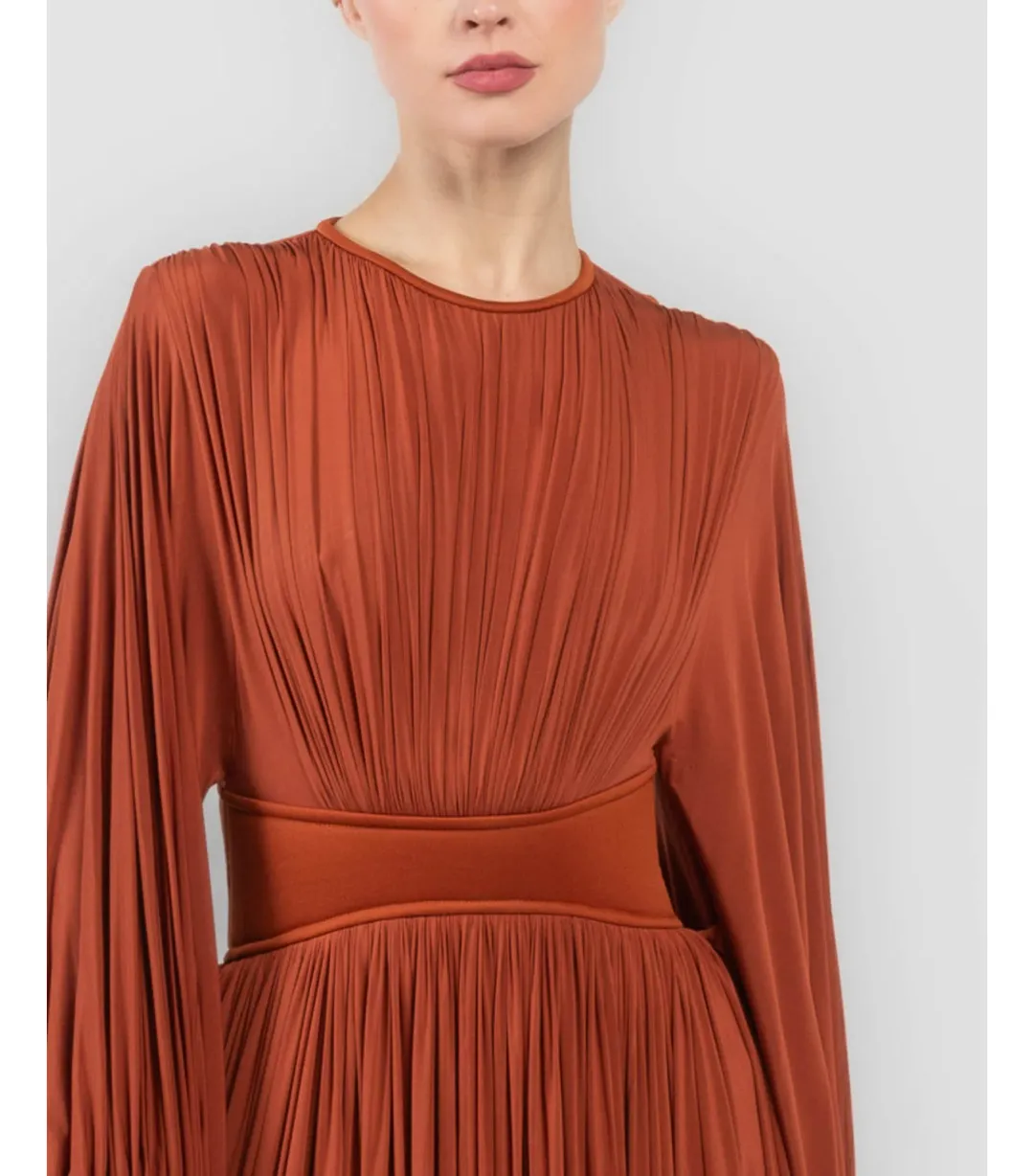 Zimmermann Illuminate Batwing Maxi Dress in Rust Size 2 / AU 12 for rent on The Volte - main image