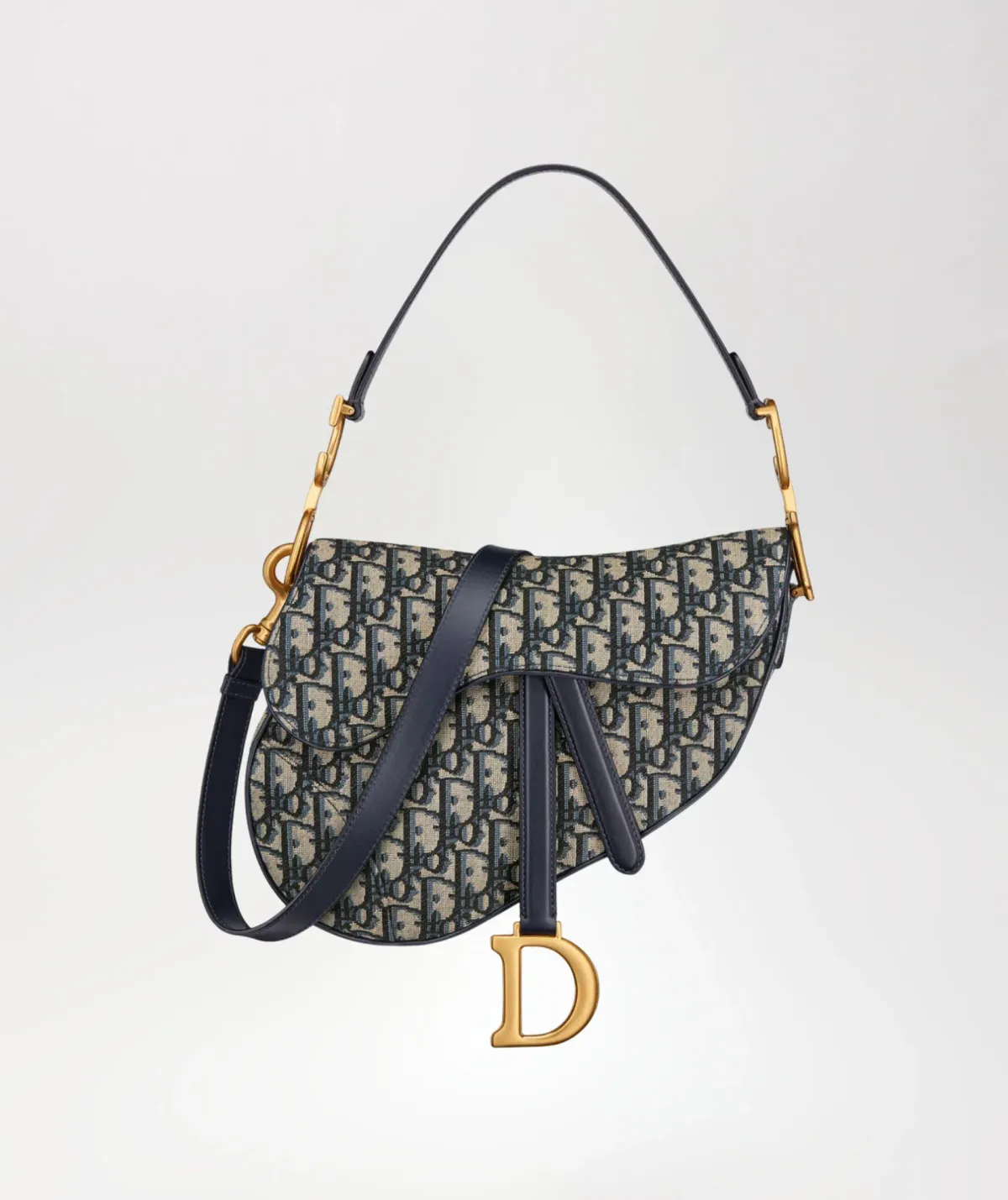 Dior Saddle Blue Oblique Jacquard for rent on The Volte - main image