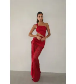 Deconduarte Paradiso Maxi Dress Berry Size XS/AU 6 for rent on The Volte - image 1