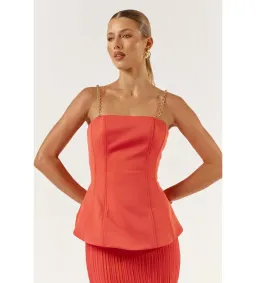 She is OLLÁ Marcelle Maxi Dress Red Size S/AU 8 for rent on The Volte - image 7