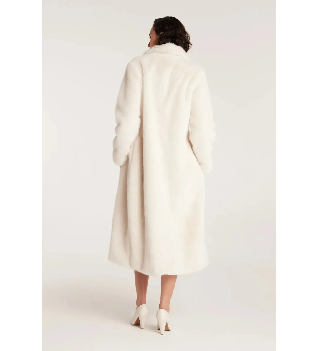 Perri Cutten The Shag Coat Ecru One Size M/AU 10  for rent on The Volte - main image