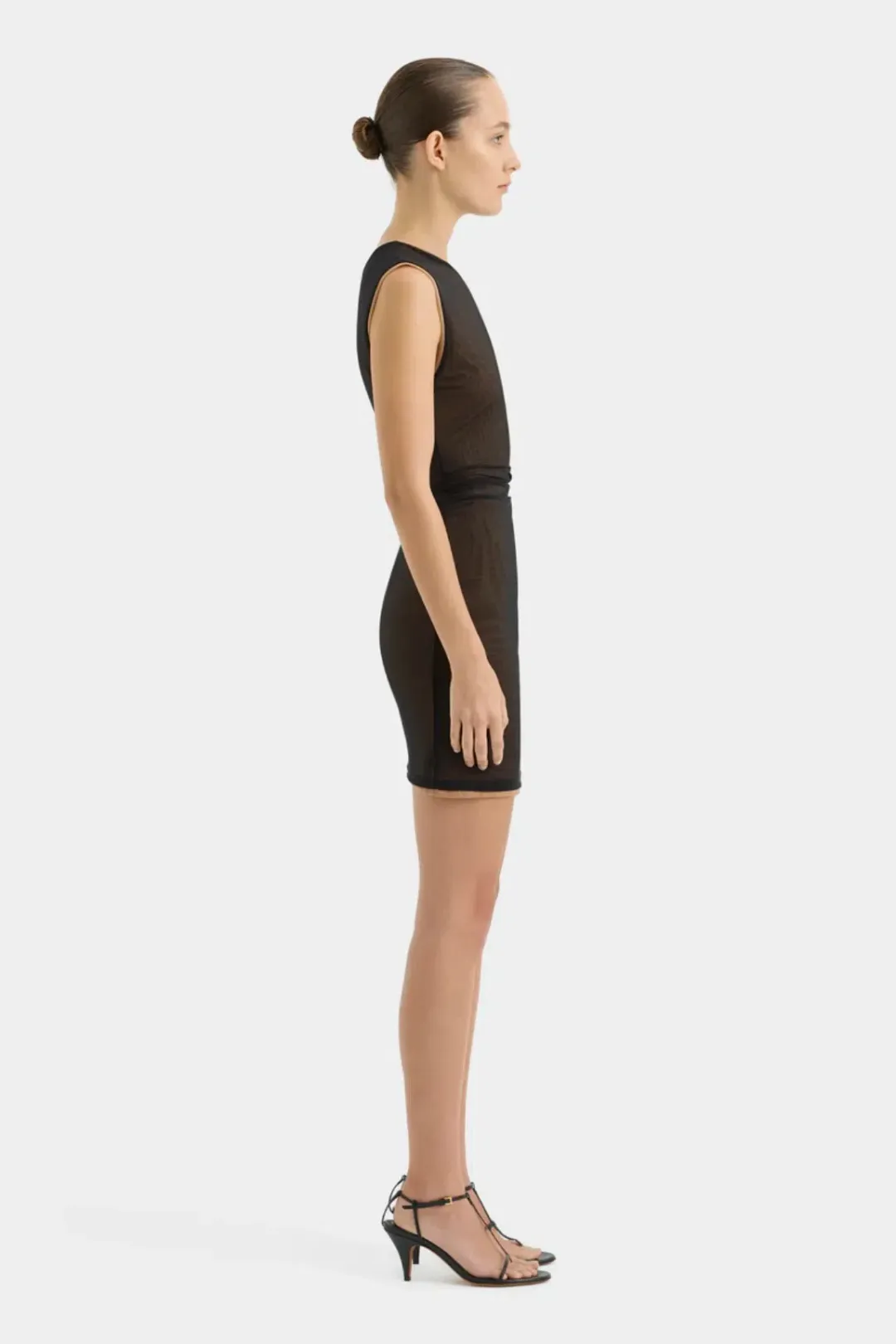 Sir the Label Delta Overlay Mini Dress Sepia Size AU 6 for rent on The Volte - main image