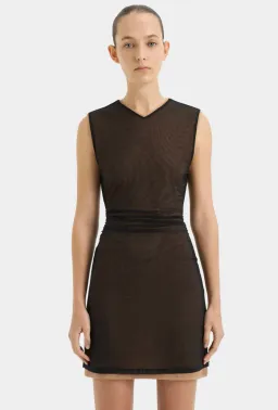 Sir the Label Delta Overlay Mini Dress Sepia Size AU 6 for rent on The Volte - image 2