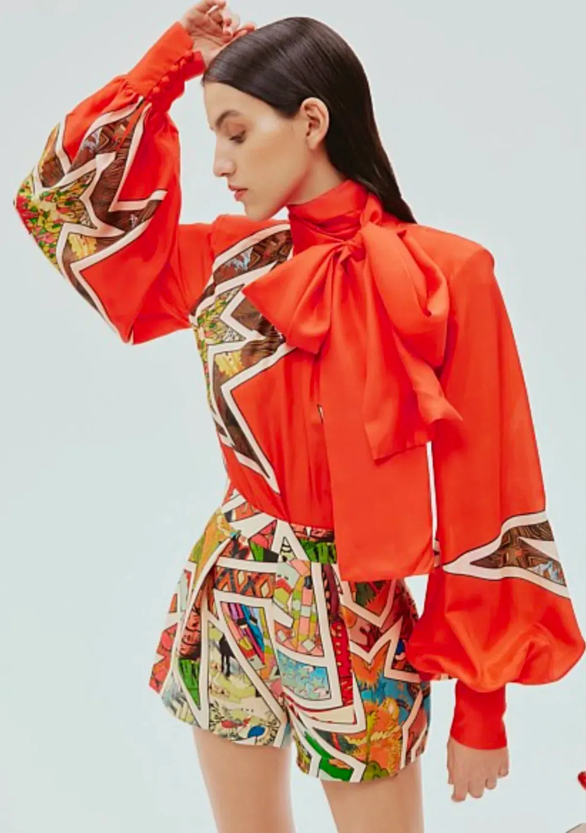 Alemais Ziggy Silk Shirt Size AU 8 for rent on The Volte - main image