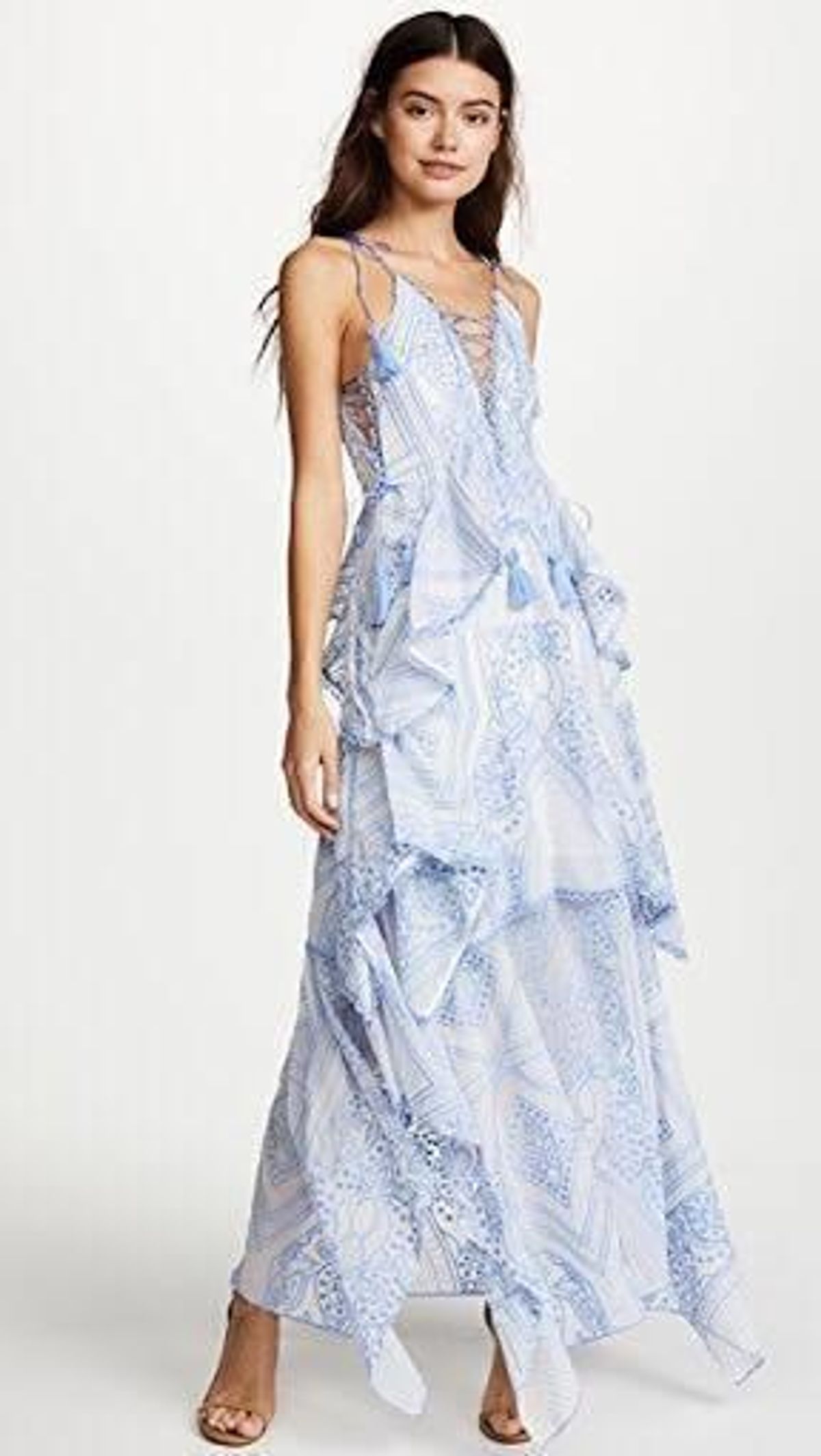 Thurley Positano Princess Maxi Dress size 8 for rent on The Volte - main image