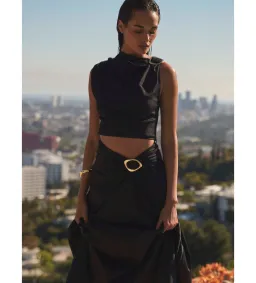 Zadie Top & Skirt Set in black size AU 16 for rent on The Volte - image 4