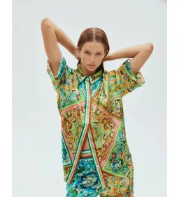 Alemais Dreamer Shirt Multi Print Size AU 6 for rent on The Volte - image 1