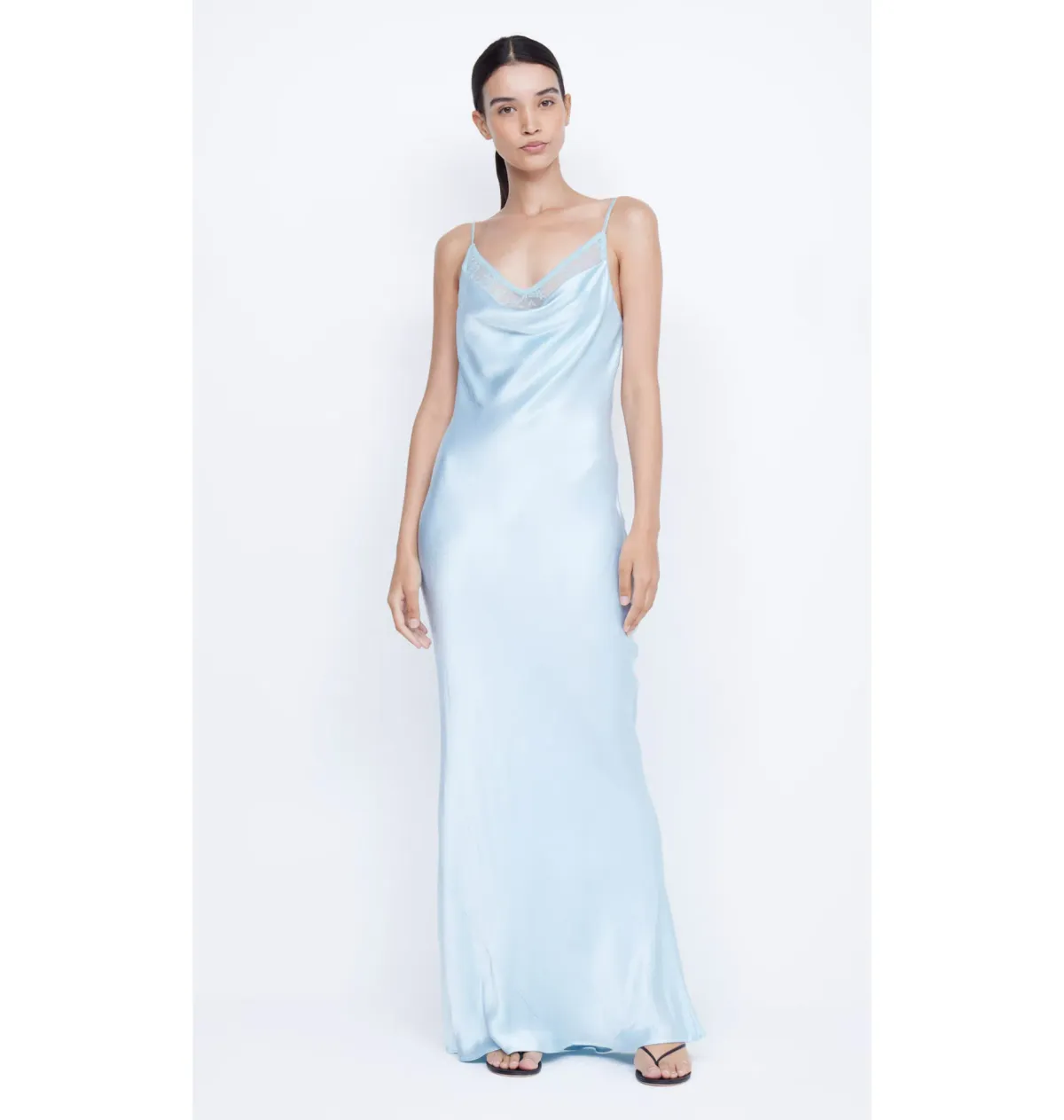 Bec & Bridge Arabella Backless Dress Dolphin Blue Size AU 6 for rent on The Volte - main image