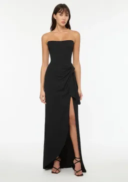 Manning Cartell Asymmetrical Games Gown Black Size AU 10 for rent on The Volte - image 1