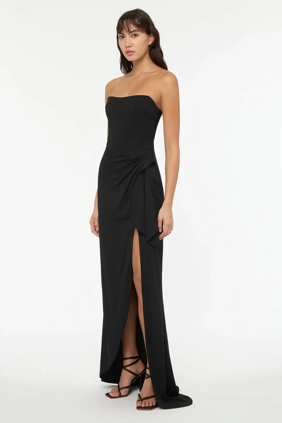 Manning Cartell Asymmetrical Games Gown Black Size AU 10 for rent on The Volte - main image