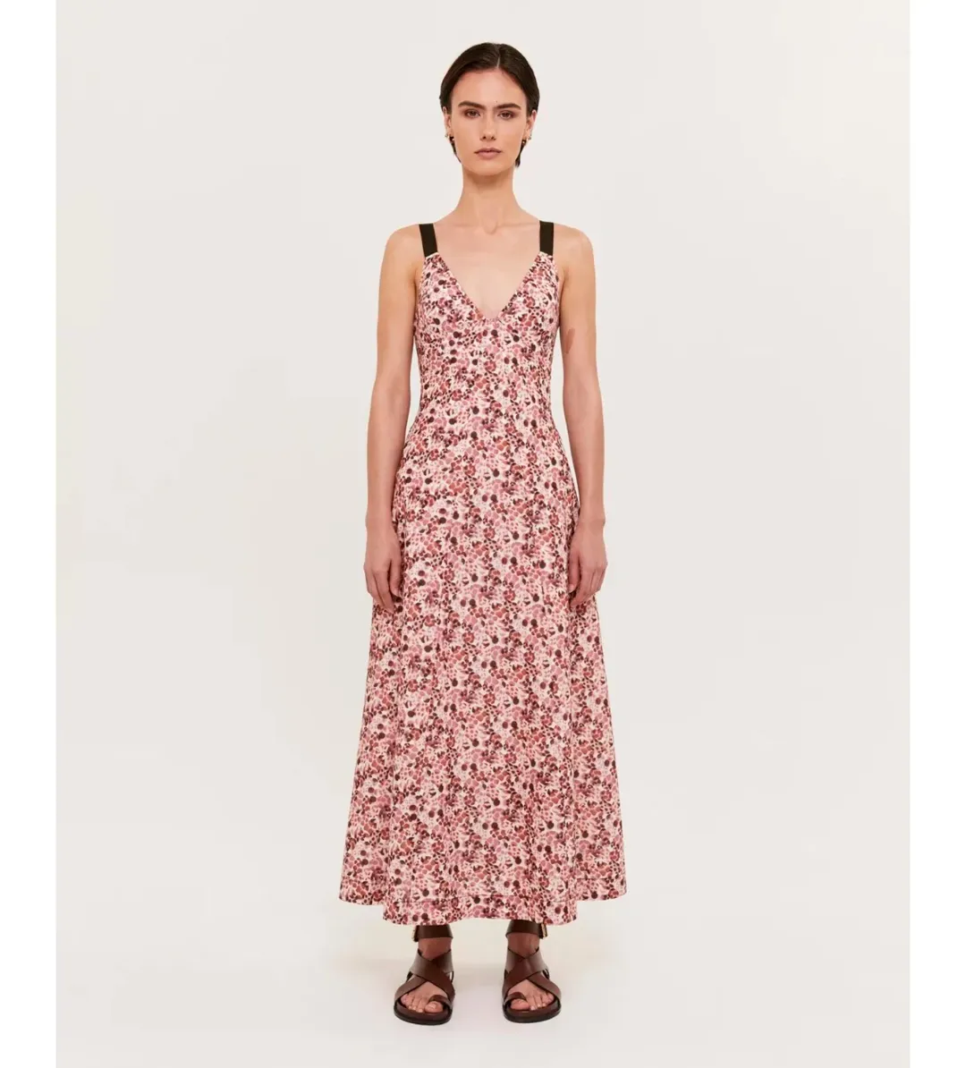 Saba Pebble Panel Midi Dress Multi Size AU 4 for rent on The Volte - main image