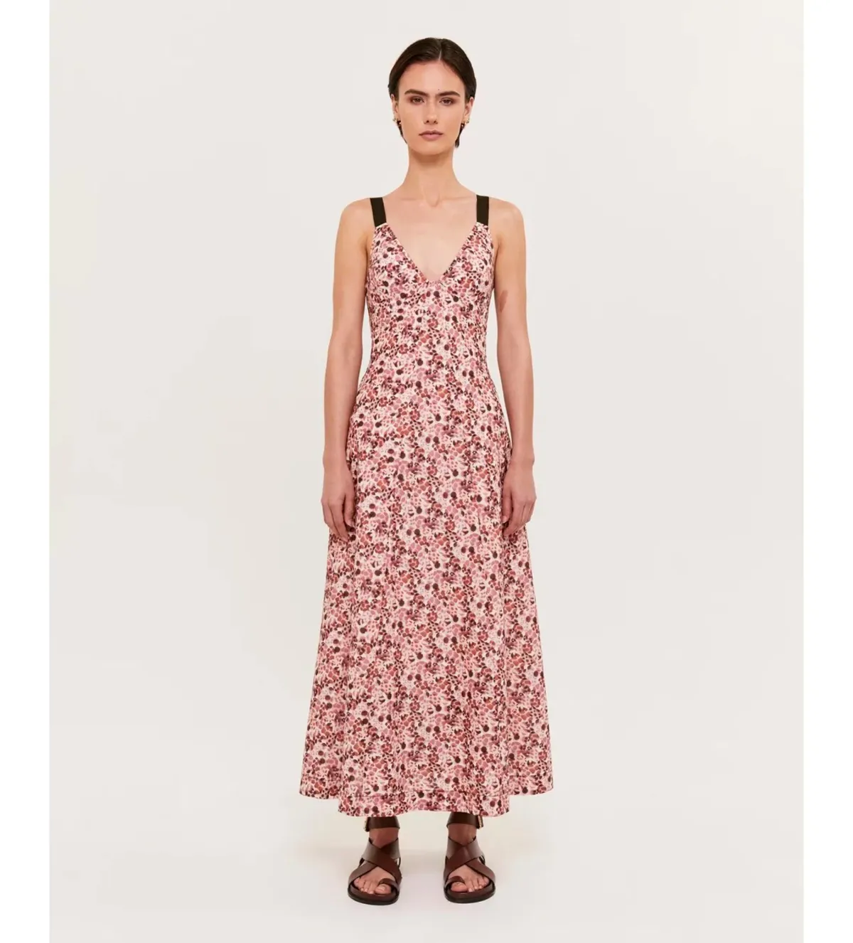 Saba Pebble Panel Midi Dress Multi Size AU 4 for rent on The Volte - main image