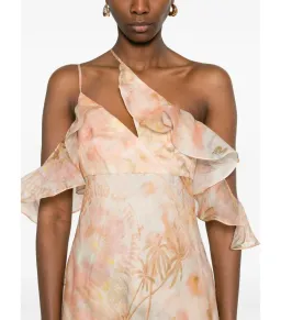 Zimmermann Illuminate Flutter Slip Dress in Guava Paradise Size 1 / AU 10 for rent on The Volte - image 2