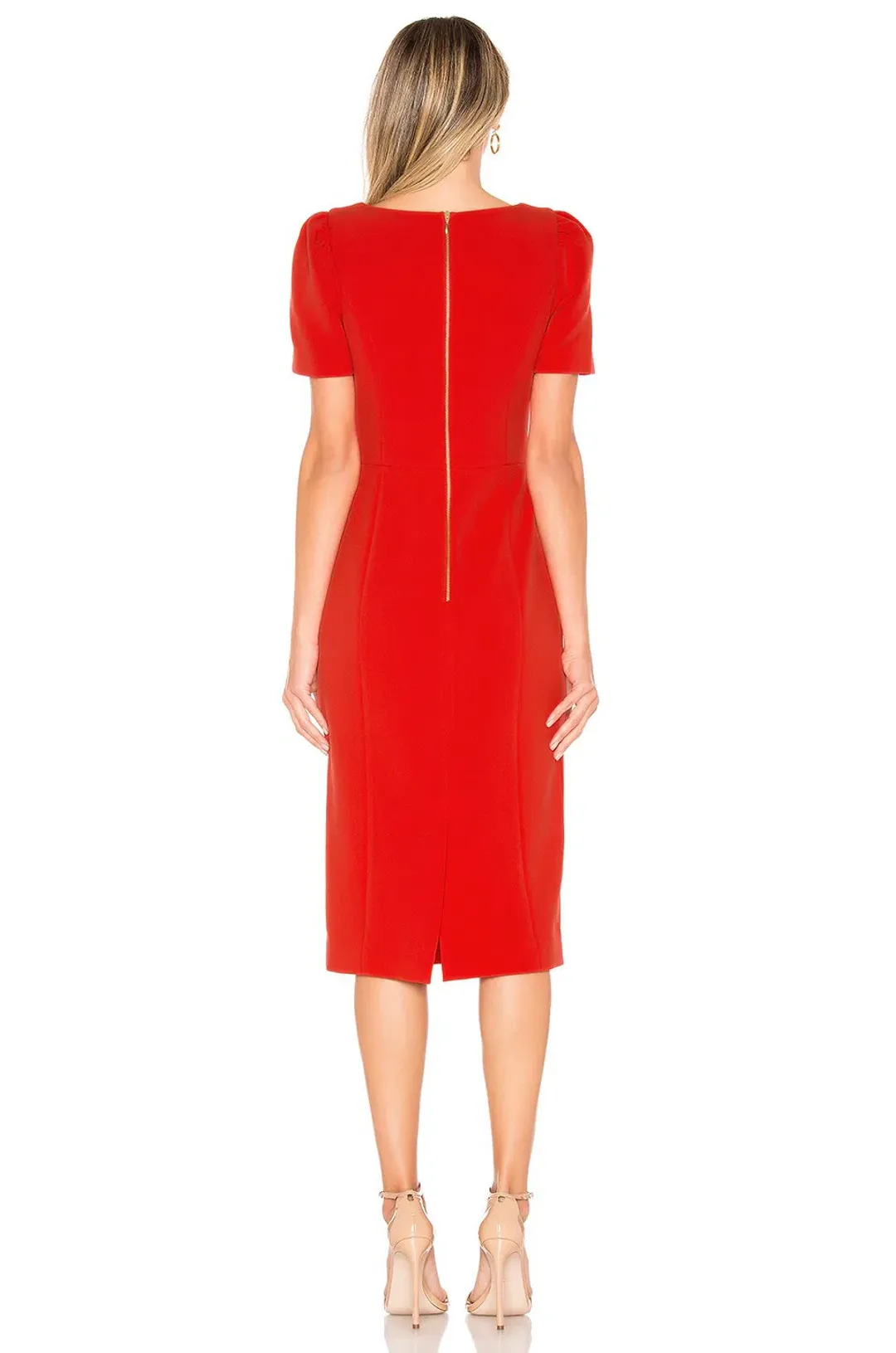Rebecca Vallance L'Amour Midi Dress Red Size 12 for rent on The Volte - main image