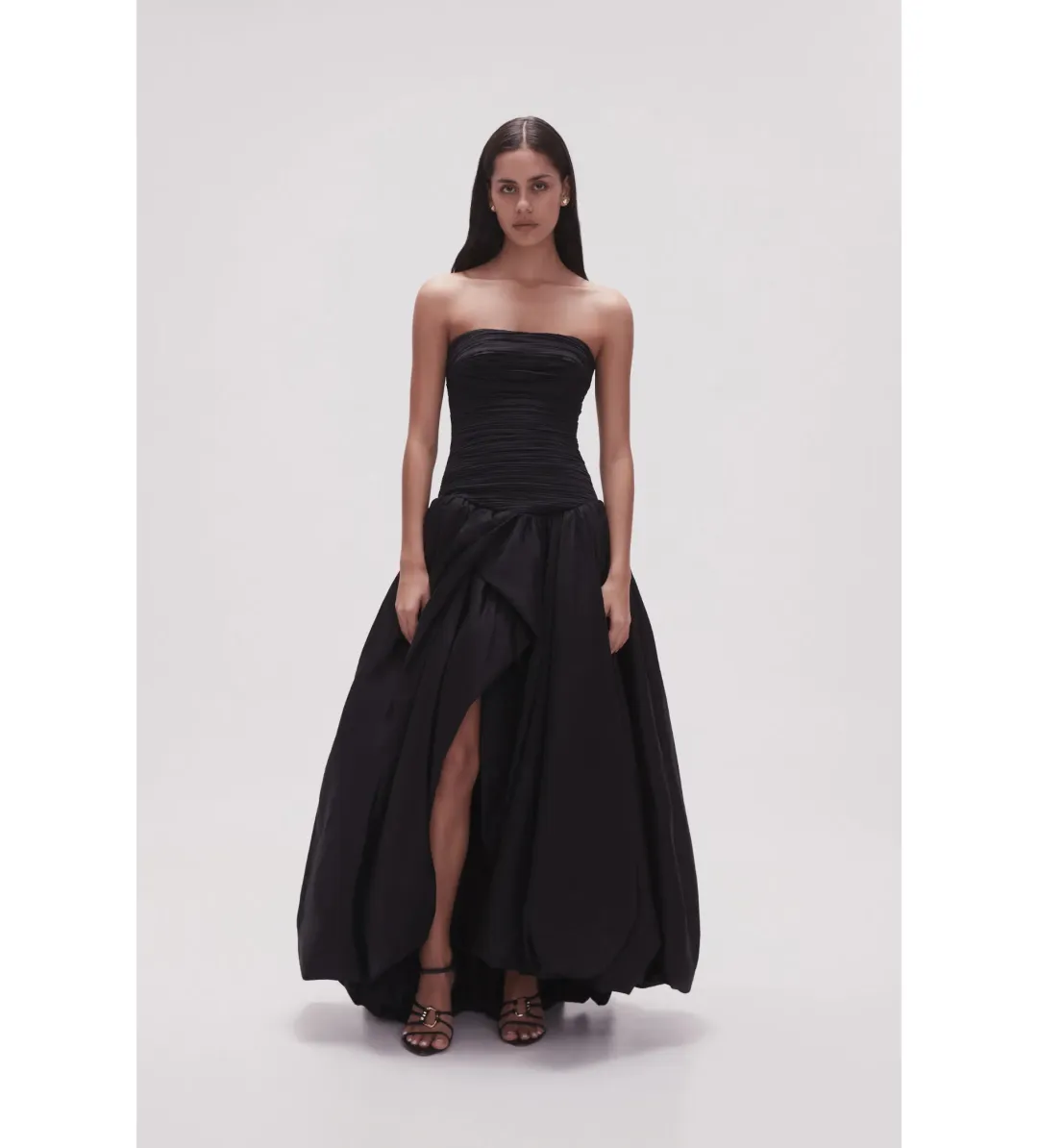 Aje Violette Bubble Hem Maxi in Black Size AU 4 for rent on The Volte - main image