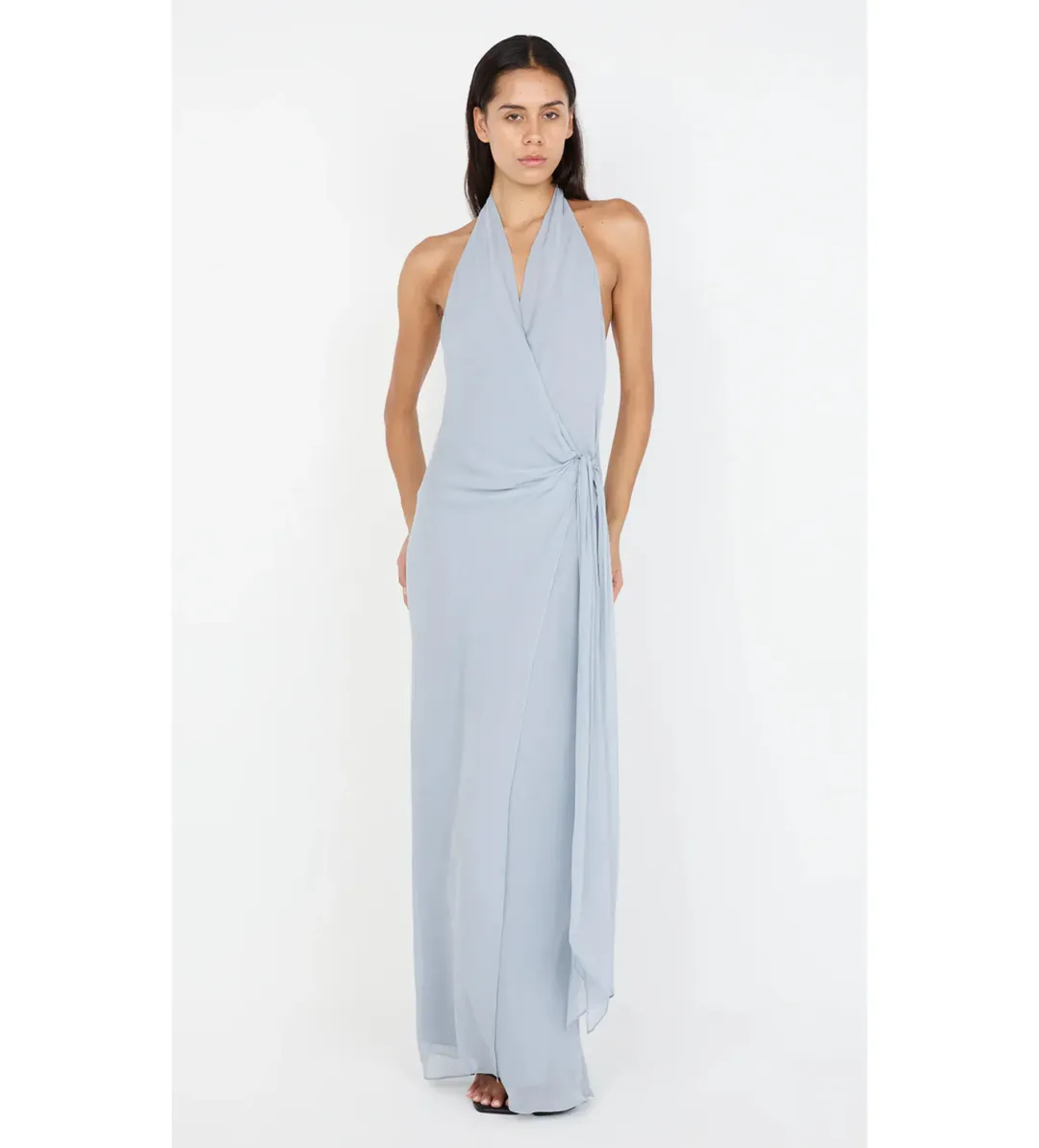 Bec and Bridge Soneva Wrap dress in Cloud Blue Size S / AU 8 for rent on The Volte - main image