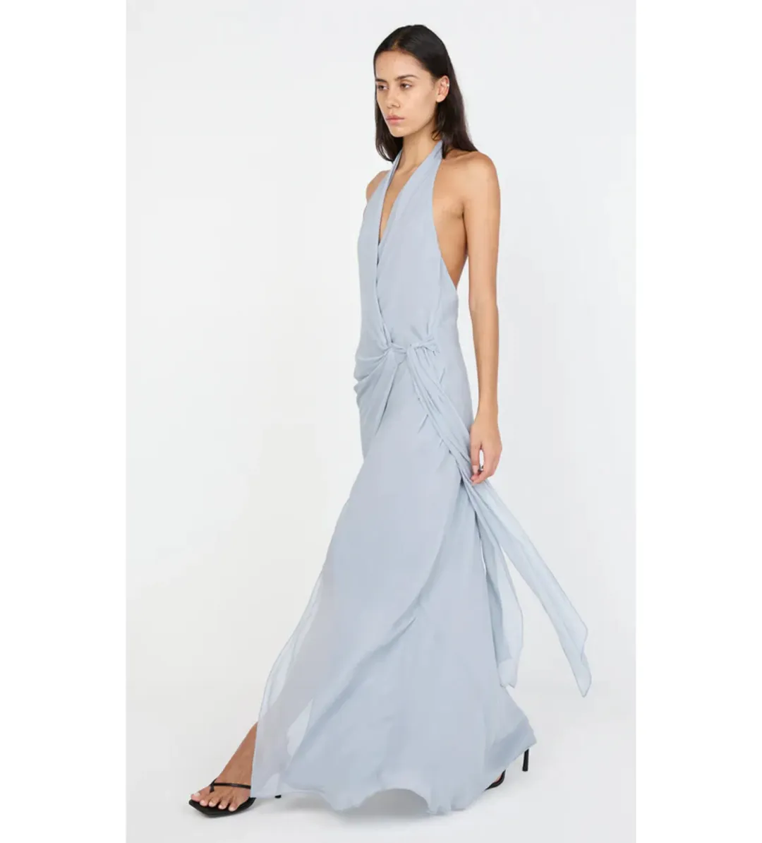 Bec and Bridge Soneva Wrap dress in Cloud Blue Size S / AU 8 for rent on The Volte - main image
