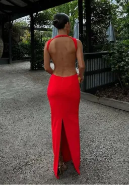 Effie Kats Valencia Gown in Orange Size S / AU 8 for rent on The Volte - image 3
