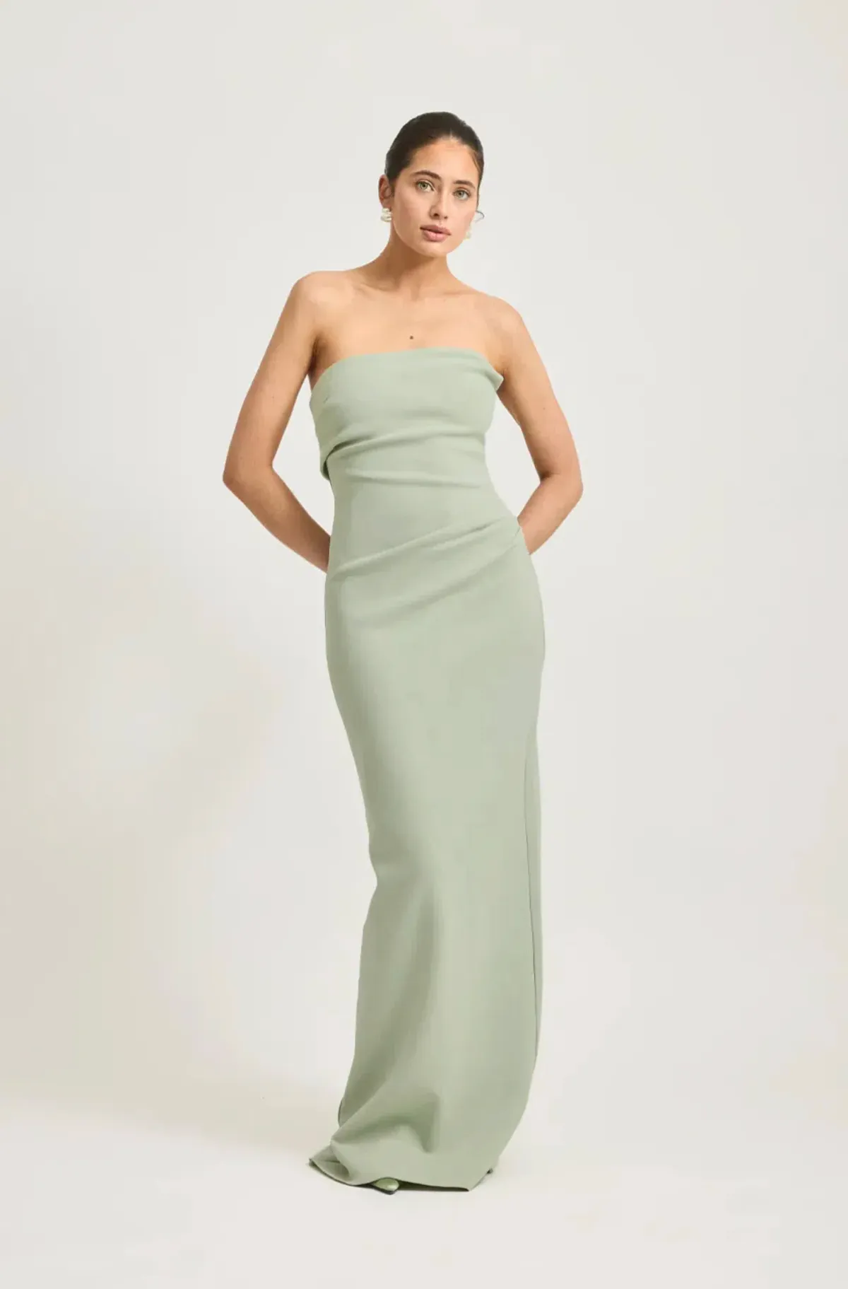 Tojha Desiree Dress Sage Size S / AU 8 for rent on The Volte - main image