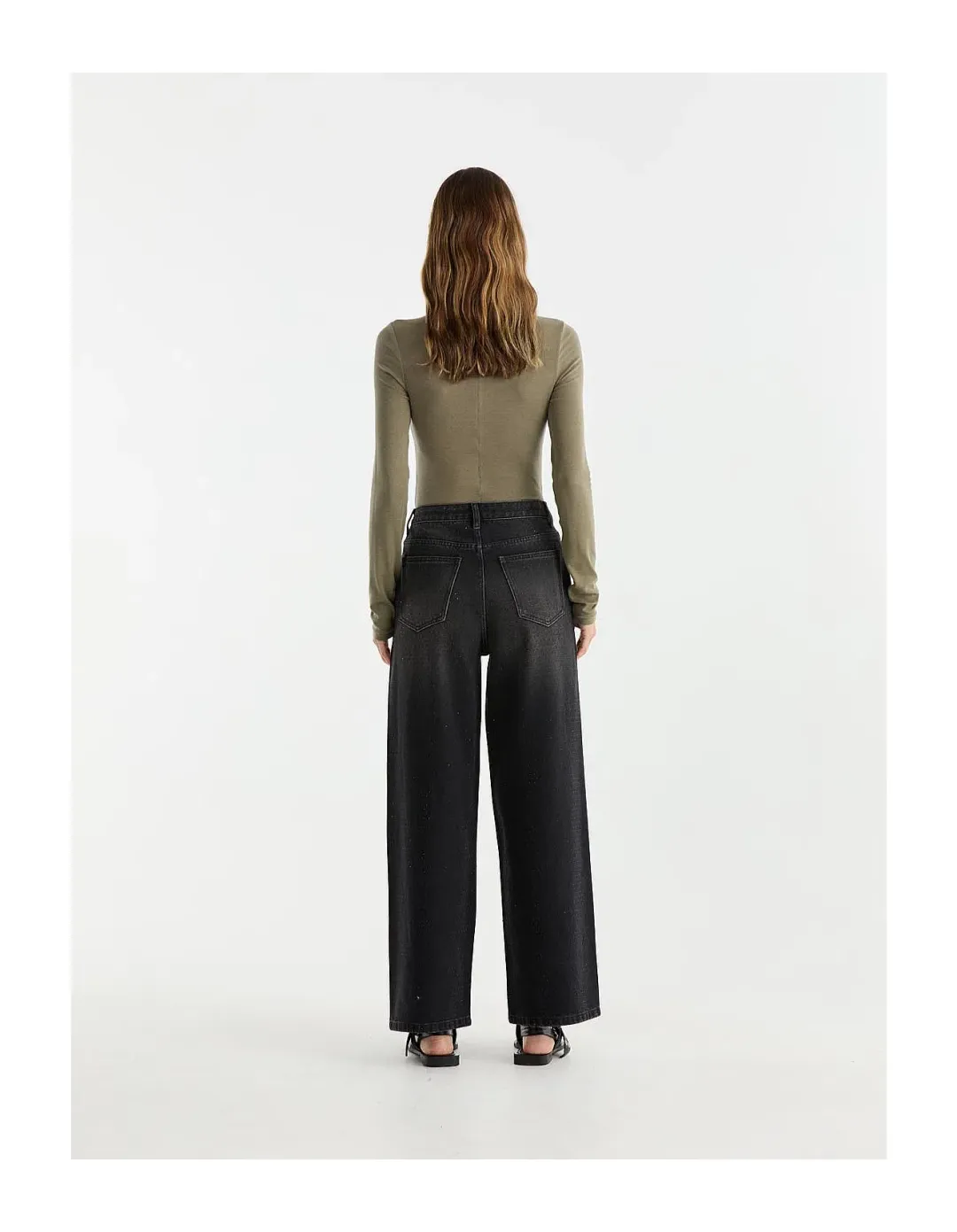 Ena Pelly Rhose Embellished Jean Washed Black Size Size 10/M for rent on The Volte - main image