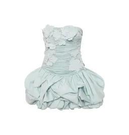 Aje Splendour Mini Dress in Silver Blue Size AU 8  for rent on The Volte - image 5