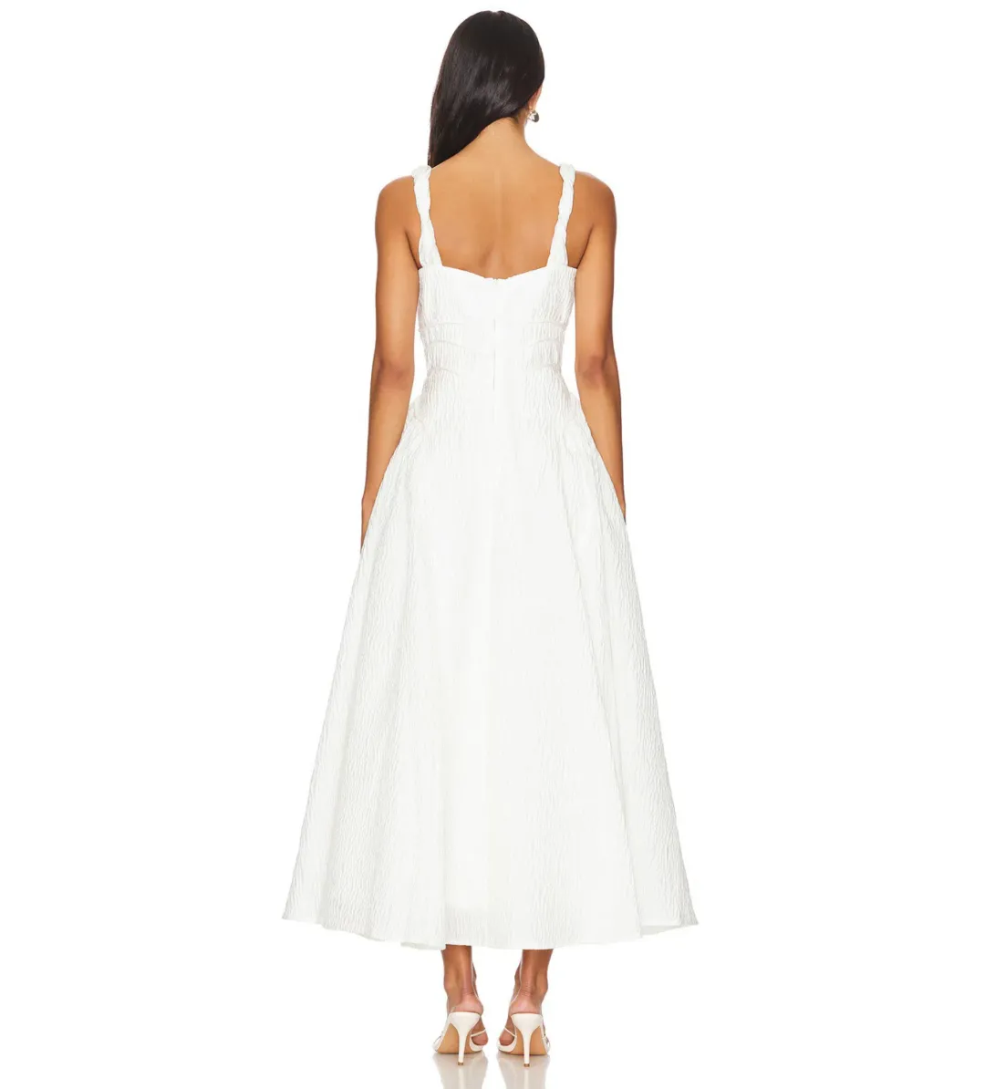 Rachel Gilbert Sophia Strap Maxi Dress Ivory  Size 1/Au 8  for rent on The Volte - main image