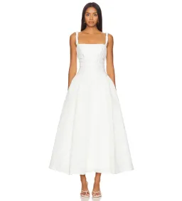 Rachel Gilbert Sophia Strap Maxi Dress Ivory  Size 1/Au 8  for rent on The Volte - image 1