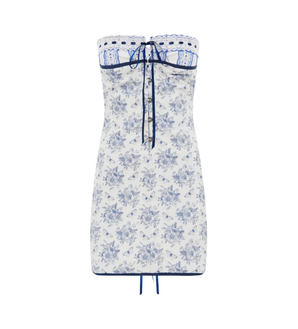 With Jean Sabrina Dress Print Size 6  for rent on The Volte - main image