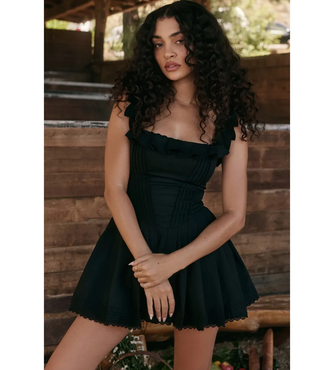 House Of Cb Jemima Dress Black Size 8/S  for rent on The Volte - main image