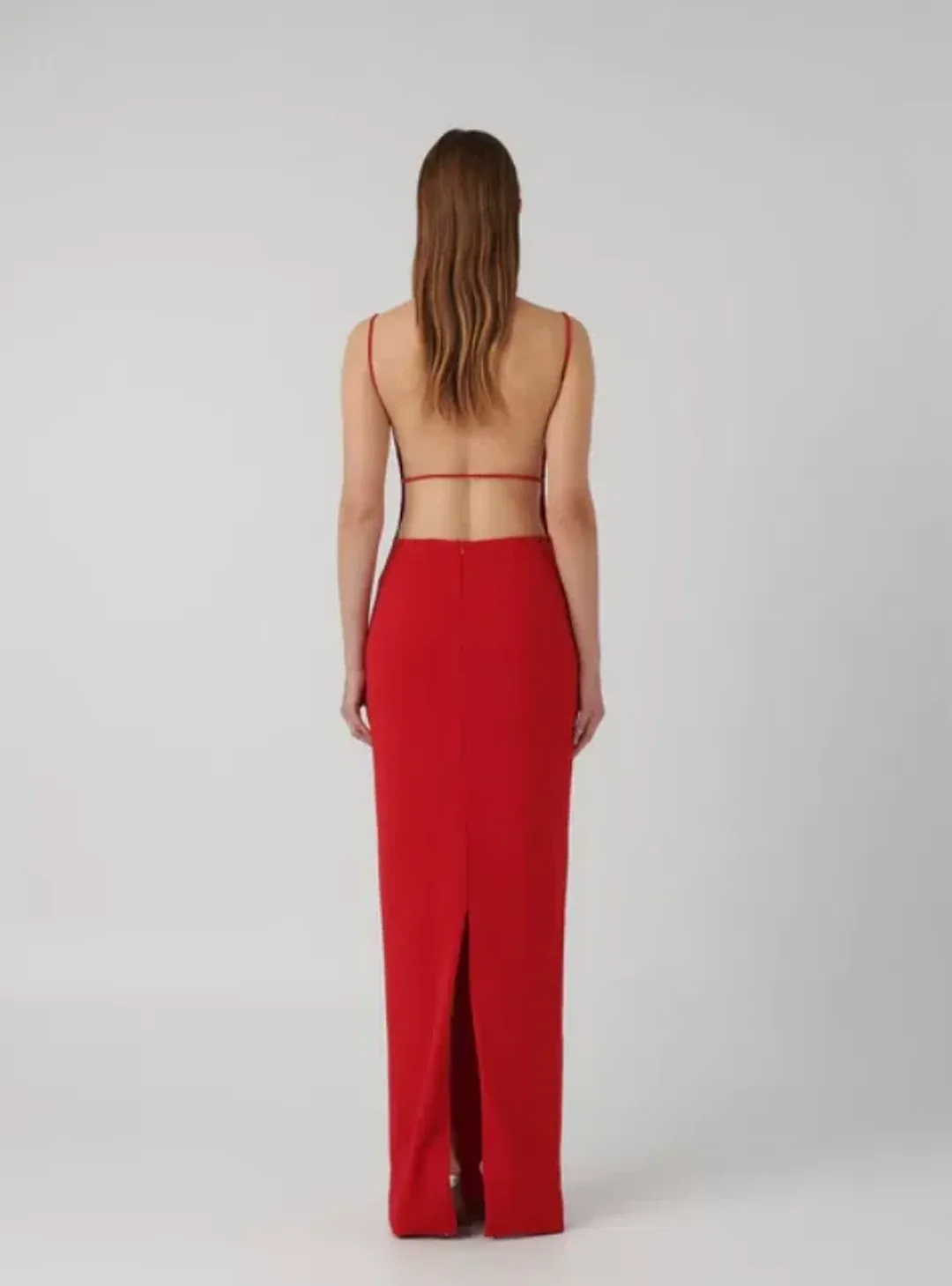 Effie Kats Gabbi Gown Maxi Red Size AU 14 for rent on The Volte - main image
