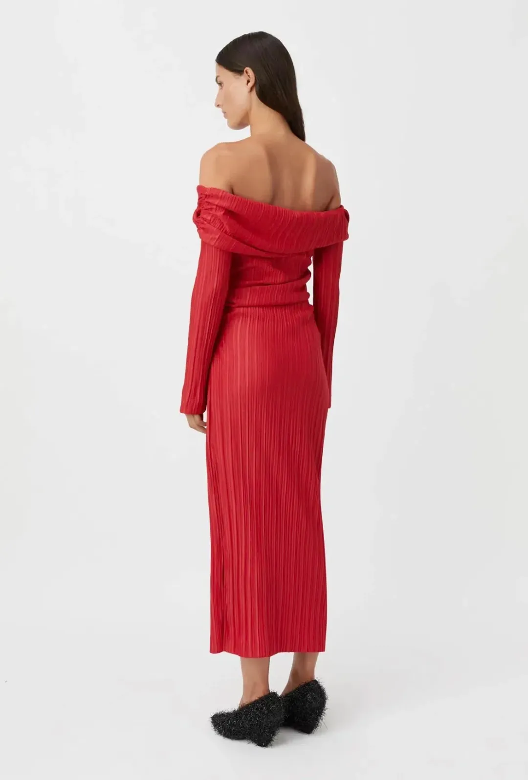 Camilla and Marc Shaw Midi Dress in Red Size 10 for rent on The Volte - main image