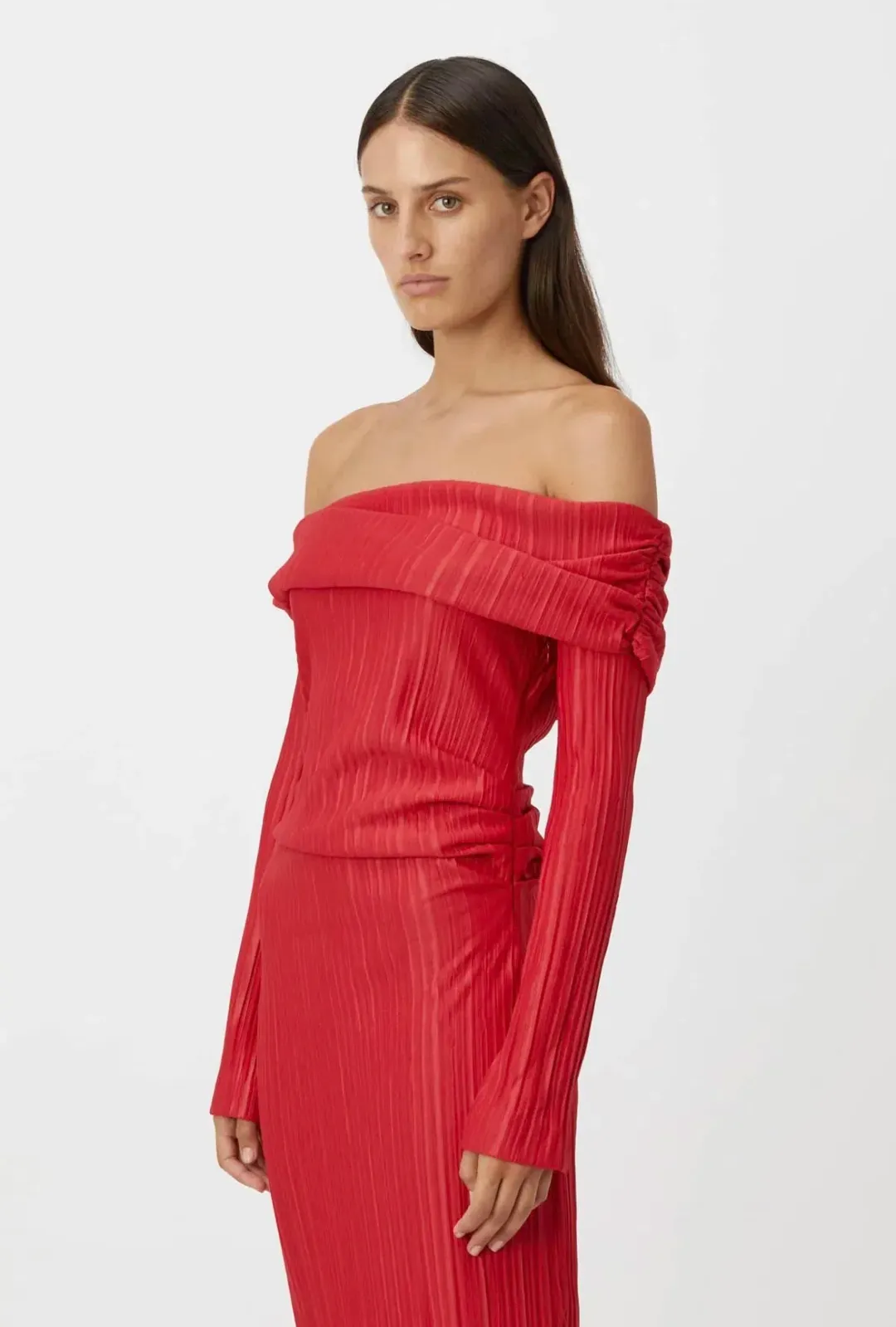 Camilla and Marc Shaw Midi Dress in Red Size 10 for rent on The Volte - main image