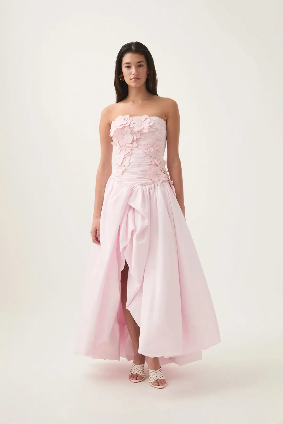 Aje Splendour Flower Gown Pastel Pink Size AU 8 for rent on The Volte - main image
